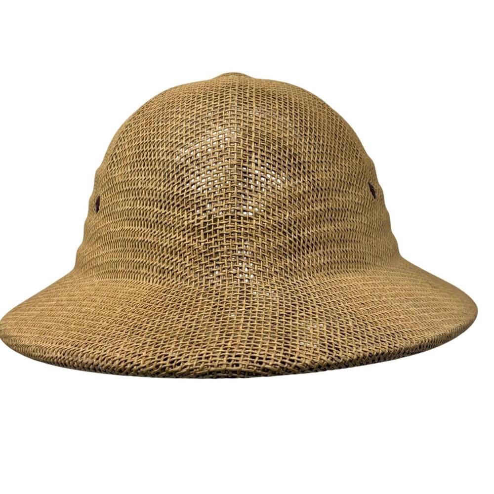 Brookstone Vintage Woven Straw Pith‎ Safari Hat